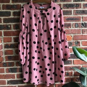 Pink Polka Sot Top